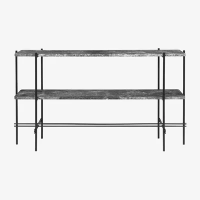 Heal's Gubi TS Console Black in Grey Emperador Marble
