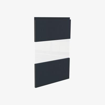 Homebase Handleless Glass Kitchen Cabinet Door (W)497mm - Matt Blue
