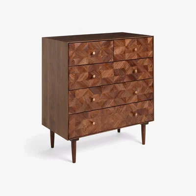 John Lewis John Lewis + Swoon Franklin 3 Drawer Chest, Dark Brown
