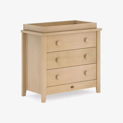 John Lewis Boori 3 Drawer Chest and Changing Tray, Almond