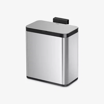 John Lewis EKO Puro In Cupboard Bin, 7L, Stainless Steel