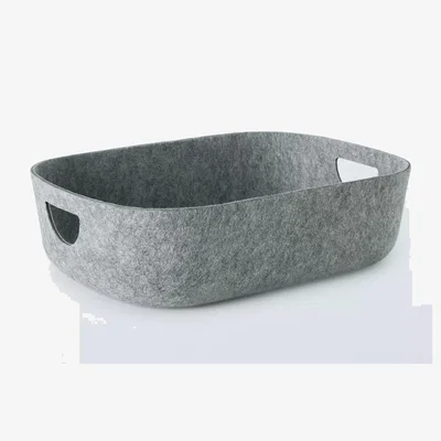 John Lewis John Lewis ANYDAY Felt Storage Tray, Grey