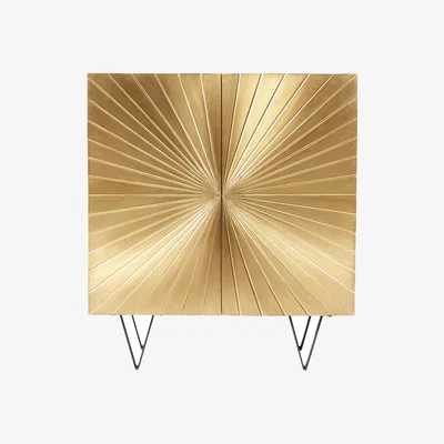 John Lewis Swoon Ziggy Cabinet, Brass