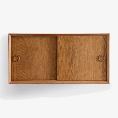La Redoute Quilda Vintage Wall Cabinet in Oak Veneer