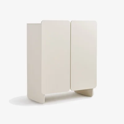 La Redoute Cesco 2-Door Low Cupboard with Hanging Rail and Shelves