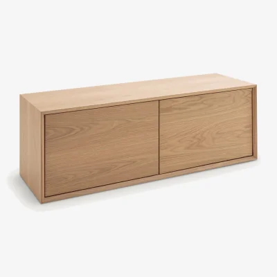 La Redoute Archivita Cabinet in Oak Veneer W110 X D35cm