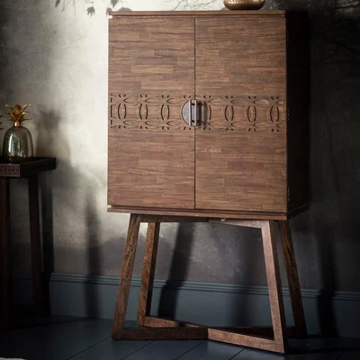 La Redoute Barauni Boho Mango Wood Cocktail Cabinet