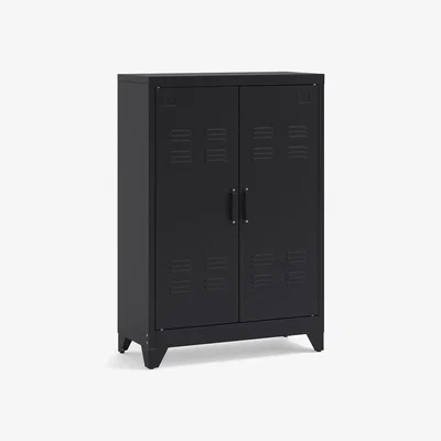 La Redoute Hiba Low Metal Cabinet with Two Doors