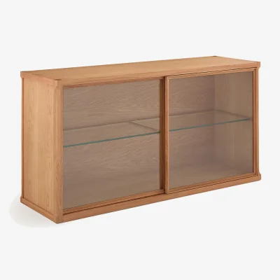 La Redoute Iéna Oak and Veneer Sideboard Cabinet, Designed By Emmanuel Gallina