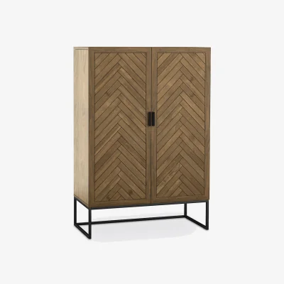 La Redoute Nottingham 2-Door Cabinet in Pine Veneer