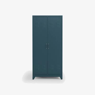 La Redoute Hiba Industrial 2-Door Metal Storage Cabinet with Adjustable Shelves