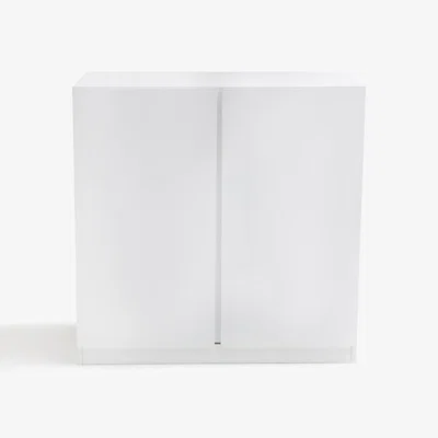 La Redoute Leo Low Wardrobe with 2 Hanging Rails