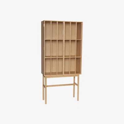Nordic Nest Hübsch Shoji cabinet tall Oak