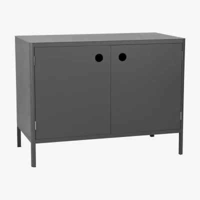 Nordic Nest Brafab Kelia outdoor kitchen base cabinet Anthracite 121x91x64 cm