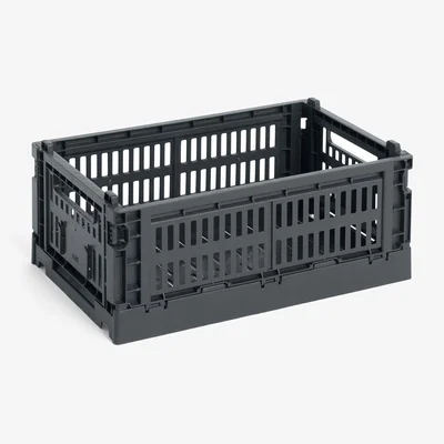 Nordic Nest HAY Colour Crate S 17x26.5 cm Charcoal