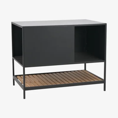 Nordic Nest Brafab Prep outdoor kitchen base cabinet 110x90x70 cm Black