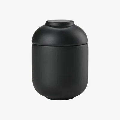 Nordic Nest Zone Denmark Sensu jar with lid Ø6.5x9 cm Black