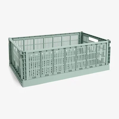 Nordic Nest HAY Colour Crate XL 42x68 cm Sage green