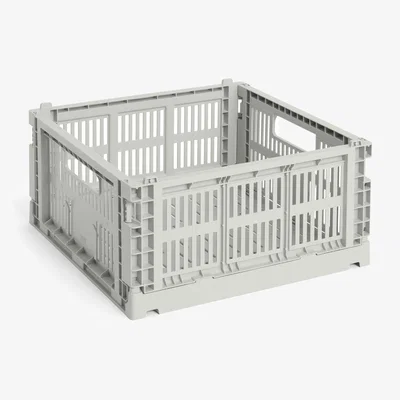 Nordic Nest HAY Colour Crate M Square 29.5x29.5 cm Grey