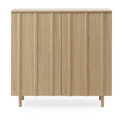 Nordic Nest Normann Copenhagen Rib cabinet 96x98.5 cm Oak