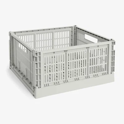 Nordic Nest HAY Colour Crate L Square 42x42 cm Grey