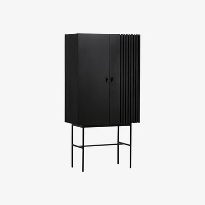 Nordic Nest Woud Array cabinet. 80 cm Blackpainted oak