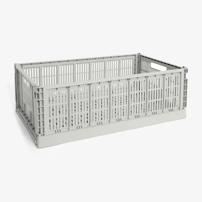 Nordic Nest HAY Colour Crate XL 42x68 cm Grey
