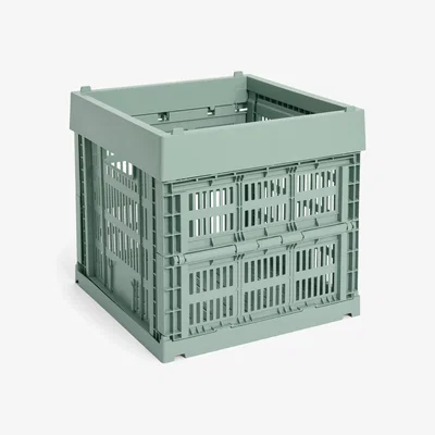Nordic Nest HAY Colour Crate Cube 29.5x29.5 cm Sage green