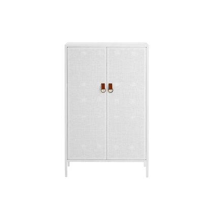 Nordic Nest Maze Francis cabinet White. leather
