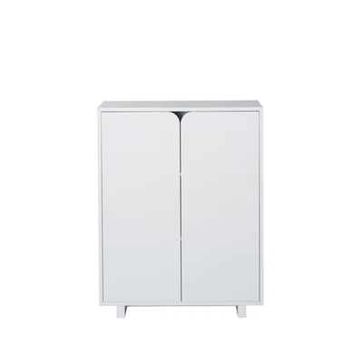 Nordic Nest 1898 Vidja cabinet White lack. low. coated doors