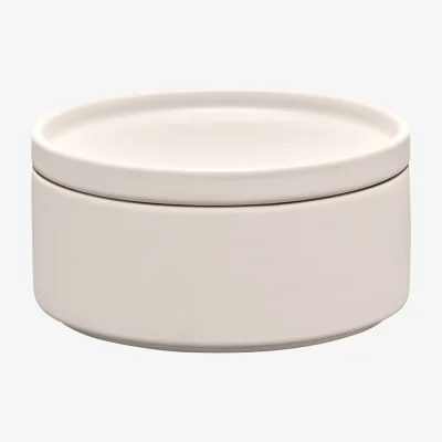 Nordic Nest blomus Pilar storage jar with lid Moonbeam Ø15.5x7.5 cm