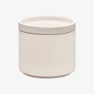 Nordic Nest blomus Pilar storage jar with lid Moonbeam Ø10x9 cm