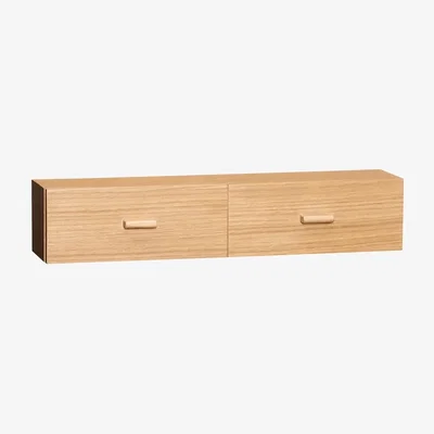 Nordic Nest Hübsch Shuno shelf Oak 60x12x14 cm