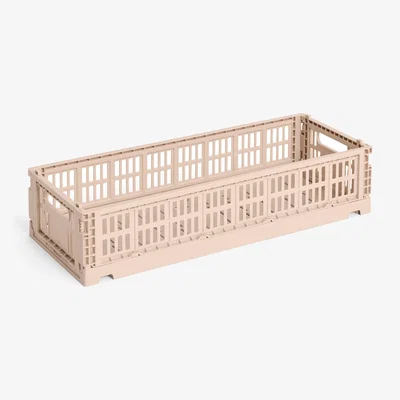 Nordic Nest HAY Colour Crate Mini Oblong 13x34.5 cm Powder