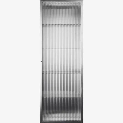 Nordic Nest Ferm Living Haze wall cabinet 35x100 cm Stainless steel