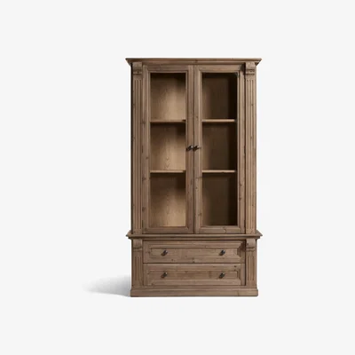 OKA OKA, Theodora Cabinet - Recycled Elm, Cabinets, Glass/Pine/Wood