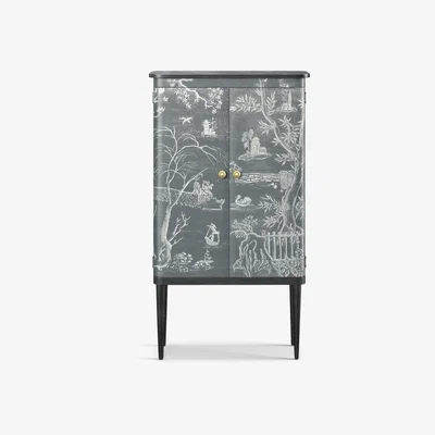 OKA Gonglin Wine Cabinet - Petrol