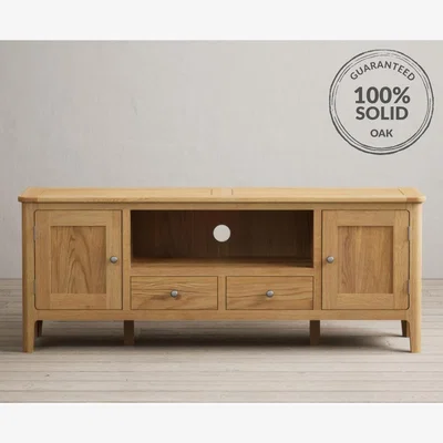 Oak&More Loxton Solid Oak Super-wide TV Cabinet