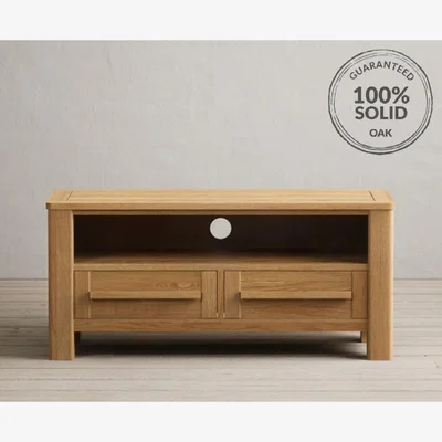 Oak&More Eclipse Solid Oak Small TV Cabinet