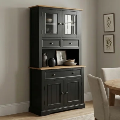 Oak&More Charlton Oak and Black Painted Small Dresser