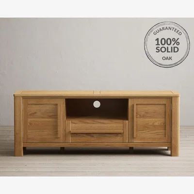Oak&More Eclipse Solid Oak Super Wide TV Cabinet