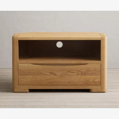 Oak&More Harper Solid Oak Corner TV Cabinet