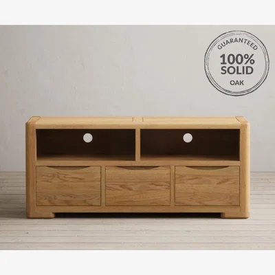Oak&More Harper Solid Oak Large TV Cabinet