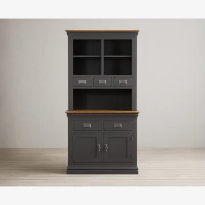 Oak&More Charwood Oak and Charcoal Painted Small Dresser