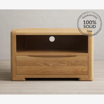 Oak&More Harper Solid Oak Corner TV Cabinet