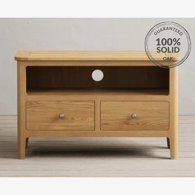 Oak&More Loxton Solid Oak Small TV Cabinet