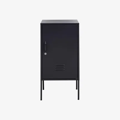Olivia's Olivia's Asher 1 Drawer Metal Lockable Cabinet in Black
