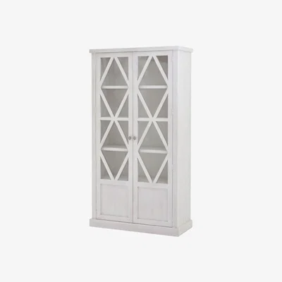 Olivia's Hill Interiors Stamford Plank Collection Tall Display Cabinet