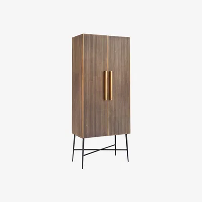 Olivia's Richmond Ironville 2 Doors Brass Cupboard