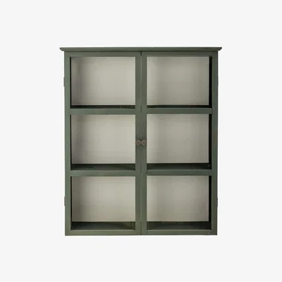 Olivia's Bloomingville Tone Cabinet in Green Firwood